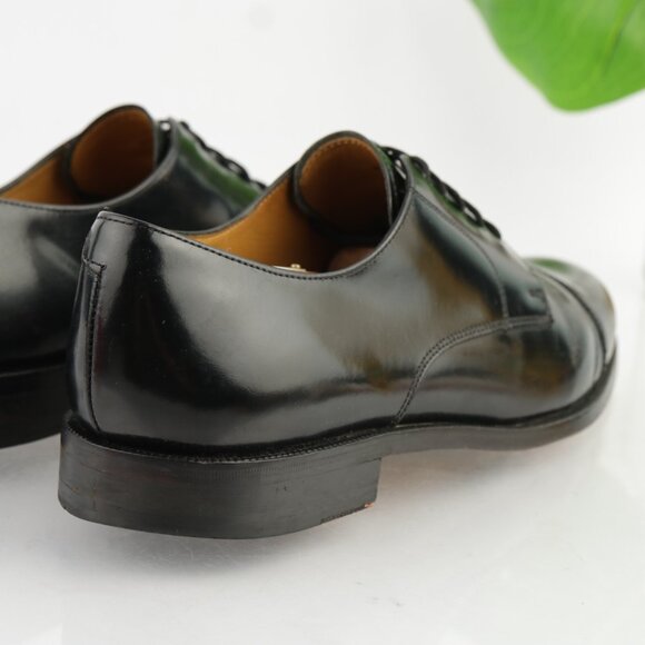 Cole Haan Mens Caldwell Oxford Size 10 D Black Leather Cap Toe Derby Dress Shoes main image 9